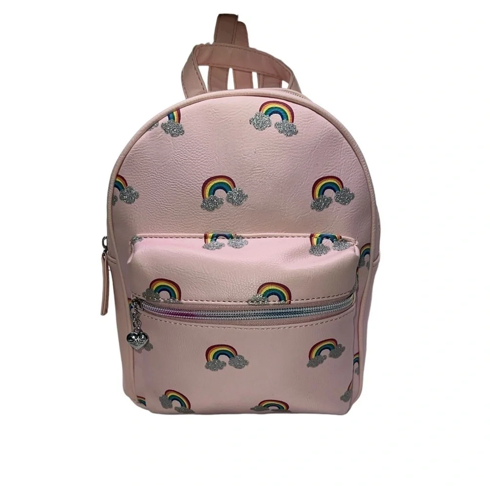 Miss Gwen's OMG Accessories Rainbow Backpack Pink